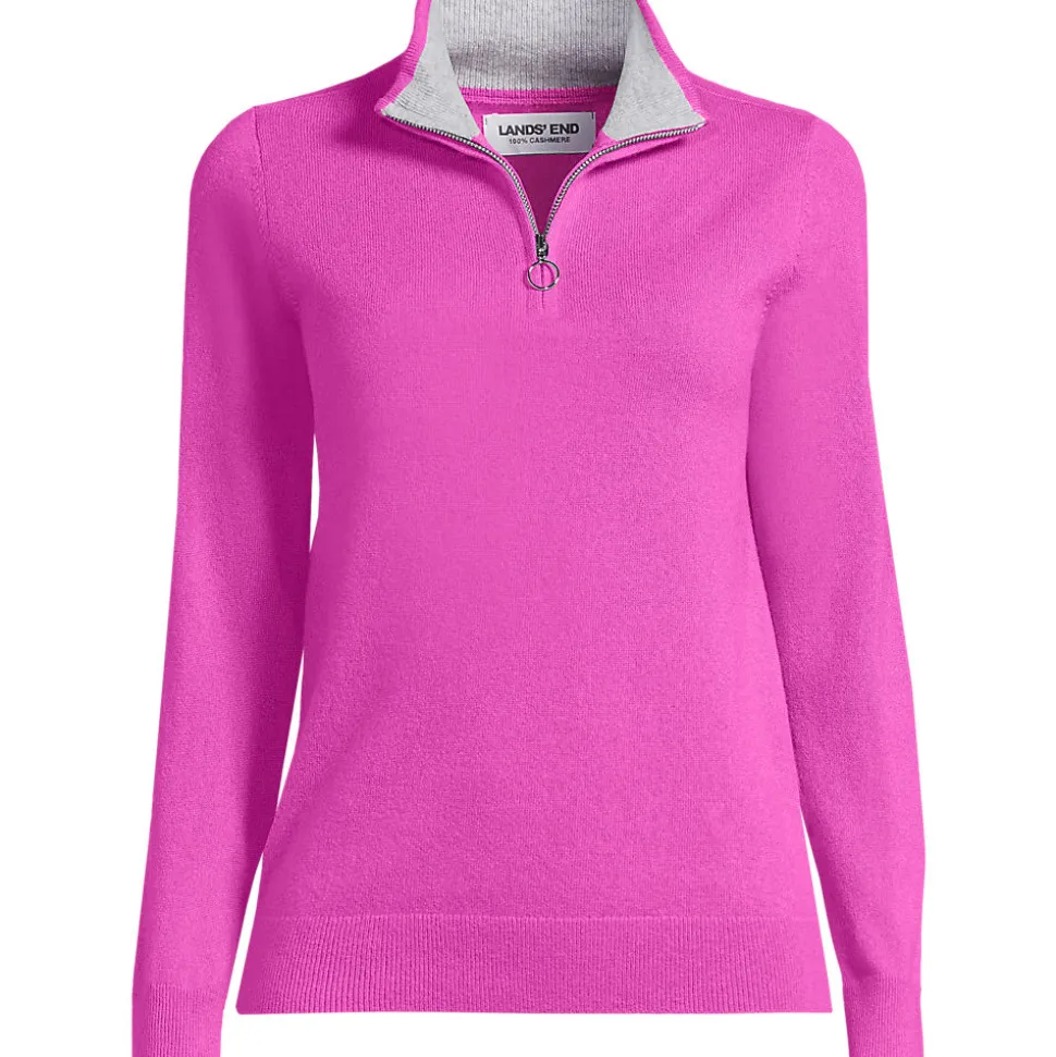 Kaschmir-Pullover mit Reißverschluss für Damen