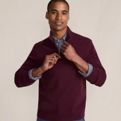 Kaschmir-Pullover mit Reißverschluss für Herren