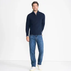 Kaschmir-Pullover mit Reißverschluss für Herren