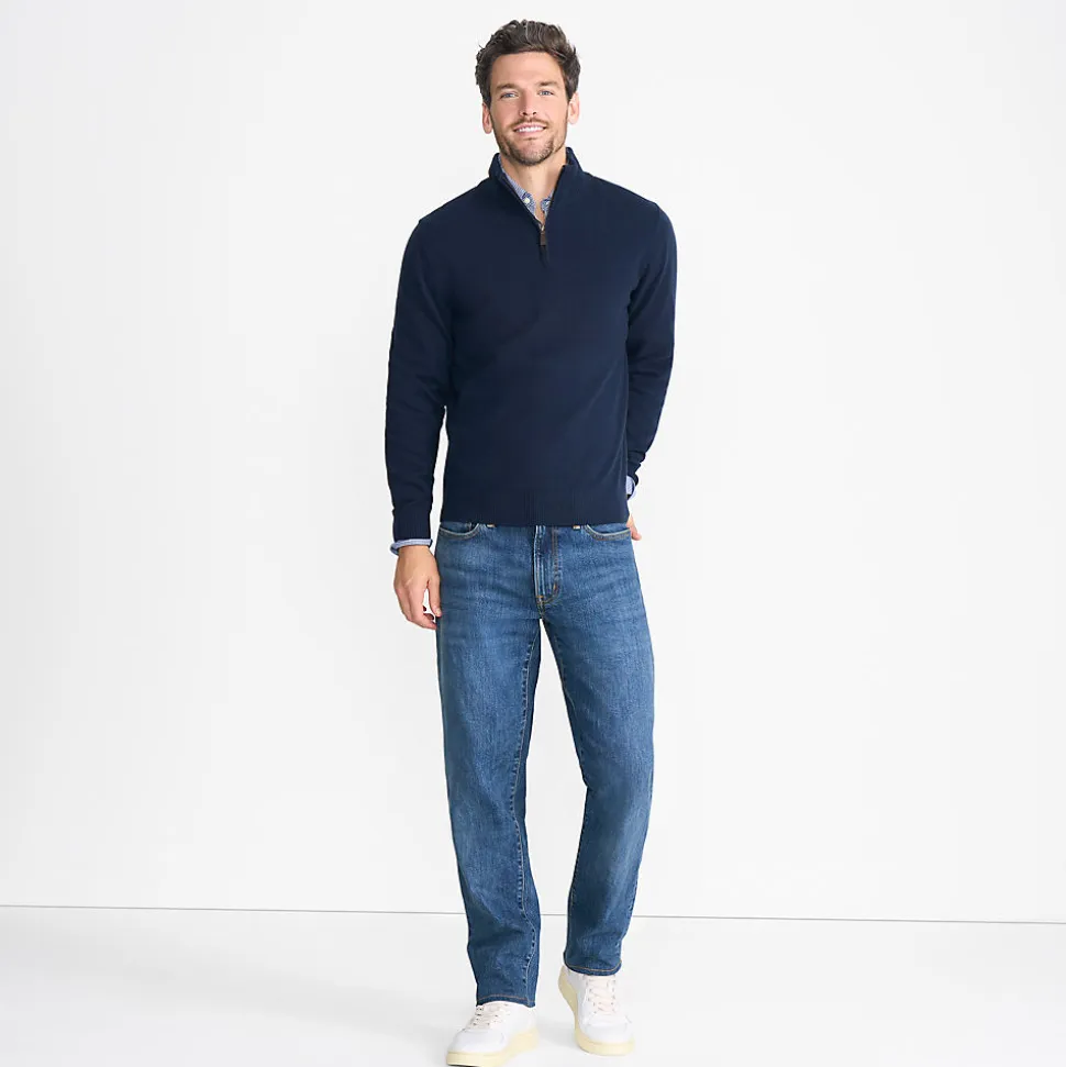 Kaschmir-Pullover mit Reißverschluss für Herren