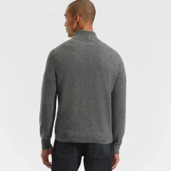 Kaschmir-Pullover mit Reißverschluss für Herren