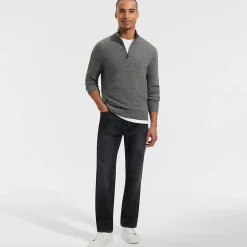 Kaschmir-Pullover mit Reißverschluss für Herren