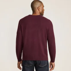 Kaschmirpullover mit V-Ausschnitt