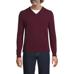 Kaschmirpullover mit V-Ausschnitt
