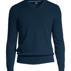 Kaschmirpullover mit V-Ausschnitt