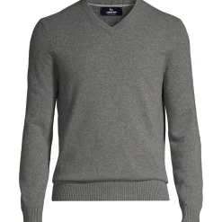 Kaschmirpullover mit V-Ausschnitt