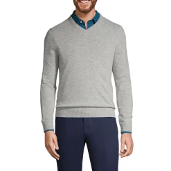 Kaschmirpullover mit V-Ausschnitt
