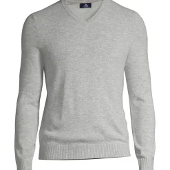 Kaschmirpullover mit V-Ausschnitt