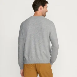 Kaschmirpullover mit V-Ausschnitt