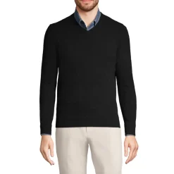 Kaschmirpullover mit V-Ausschnitt