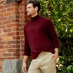 Kaschmir-Rollkragenpullover für Herren