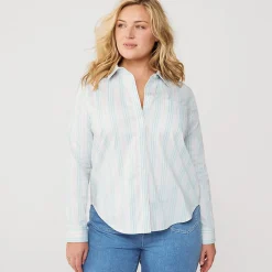 Kühlende Langarm-Hemdbluse für Damen
