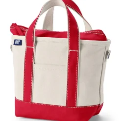 Kleine Canvastasche mit Zipper für Damen