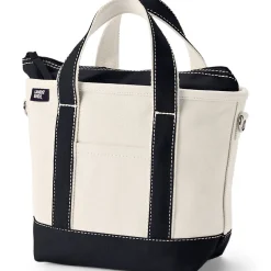Kleine Canvastasche mit Zipper für Damen