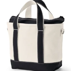 Kleine Canvastasche mit Zipper für Damen