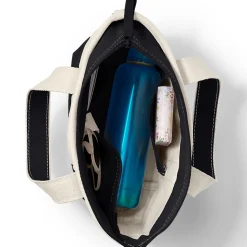Kleine Canvastasche mit Zipper für Damen