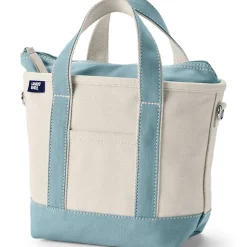 Kleine Canvastasche mit Zipper für Damen