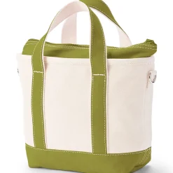 Kleine Canvastasche mit Zipper für Damen