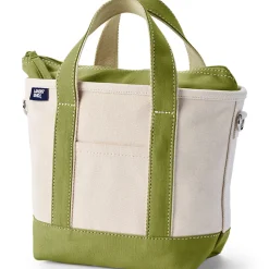 Kleine Canvastasche mit Zipper für Damen