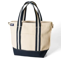 Kleine Canvastasche mit Zipper für Damen