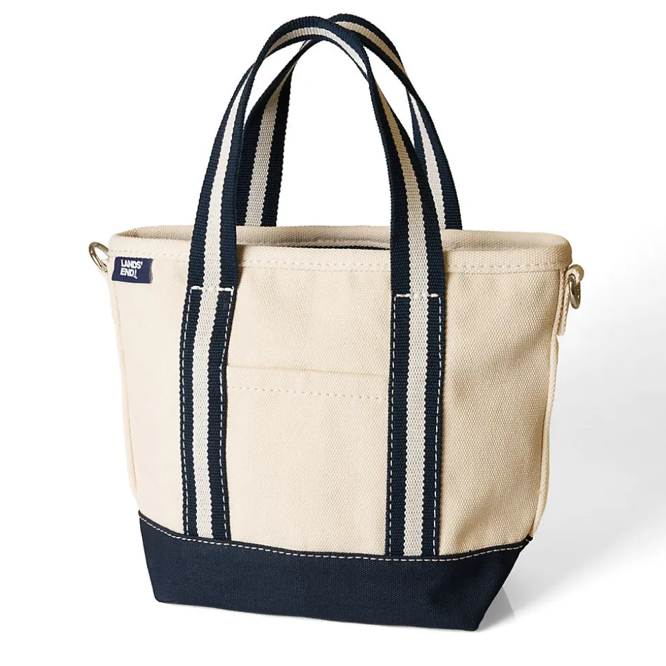 Kleine Canvastasche mit Zipper für Damen