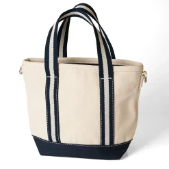 Kleine Canvastasche mit Zipper für Damen