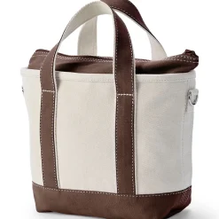 Kleine Canvastasche mit Zipper für Damen
