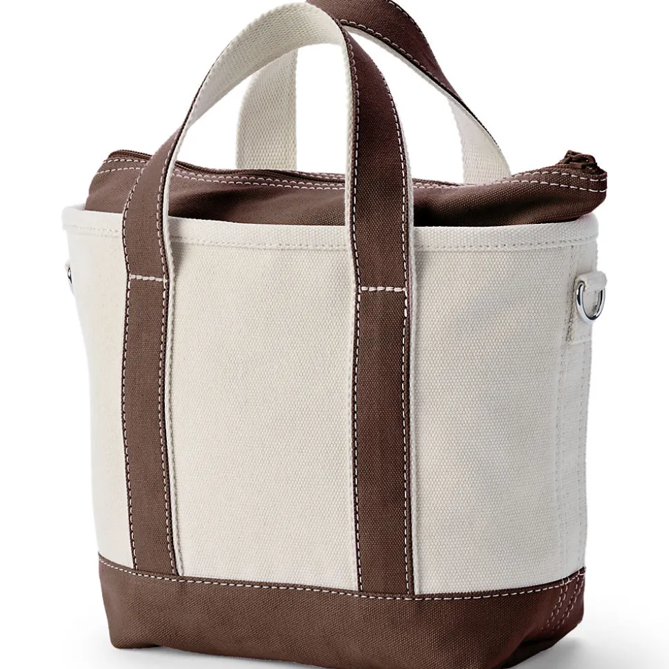 Kleine Canvastasche mit Zipper für Damen