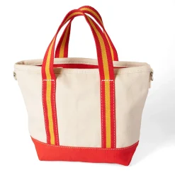 Kleine Canvastasche mit Zipper für Damen