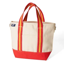 Kleine Canvastasche mit Zipper für Damen