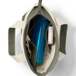 Kleine Canvastasche mit Zipper für Damen