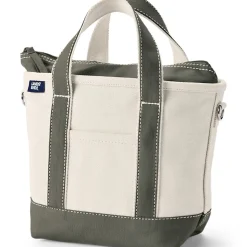 Kleine Canvastasche mit Zipper für Damen
