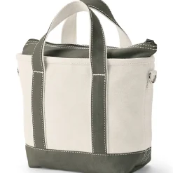 Kleine Canvastasche mit Zipper für Damen