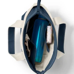 Kleine Canvastasche mit Zipper für Damen