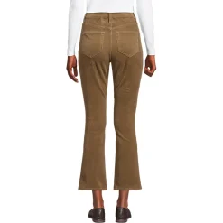 Knöchellange Feincord-Schlaghose High Waist für Damen