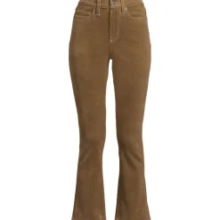 Knöchellange Feincord-Schlaghose High Waist für Damen