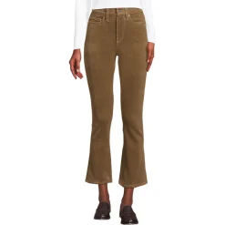 Knöchellange Feincord-Schlaghose High Waist für Damen