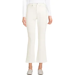 Knöchellange Feincord-Schlaghose High Waist für Damen