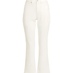 Knöchellange Feincord-Schlaghose High Waist für Damen