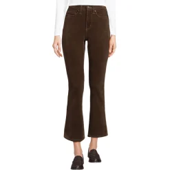 Knöchellange Feincord-Schlaghose High Waist für Damen