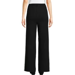 Knöchellange Feinstrick-Hose mit weitem Bein für Damen