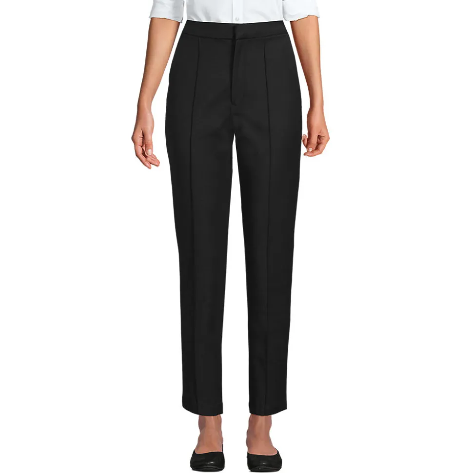 Knöchellange High Waist Hose für Damen