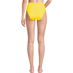 Komfort-Bikinihose mit hohem Beinausschnitt, High Waist für Damen
