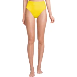 Komfort-Bikinihose mit hohem Beinausschnitt, High Waist für Damen
