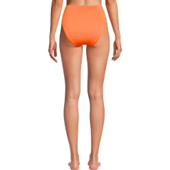 Komfort-Bikinihose mit hohem Beinausschnitt, High Waist für Damen
