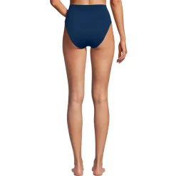 Komfort-Bikinihose mit hohem Beinausschnitt, High Waist für Damen