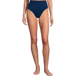 Komfort-Bikinihose mit hohem Beinausschnitt, High Waist für Damen