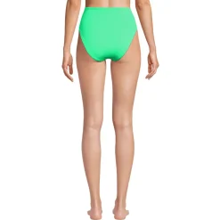 Komfort-Bikinihose mit hohem Beinausschnitt, High Waist für Damen