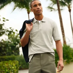 Komfort-Piqué-Polo mit Stretch für Herren, Classic Fit