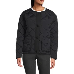 Kragenlose FeatherFree Steppjacke für Damen